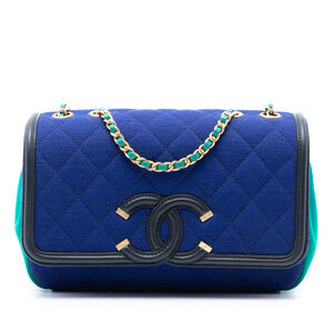 Pre-Loved Chanel Small Jersey CC Filigree Flap